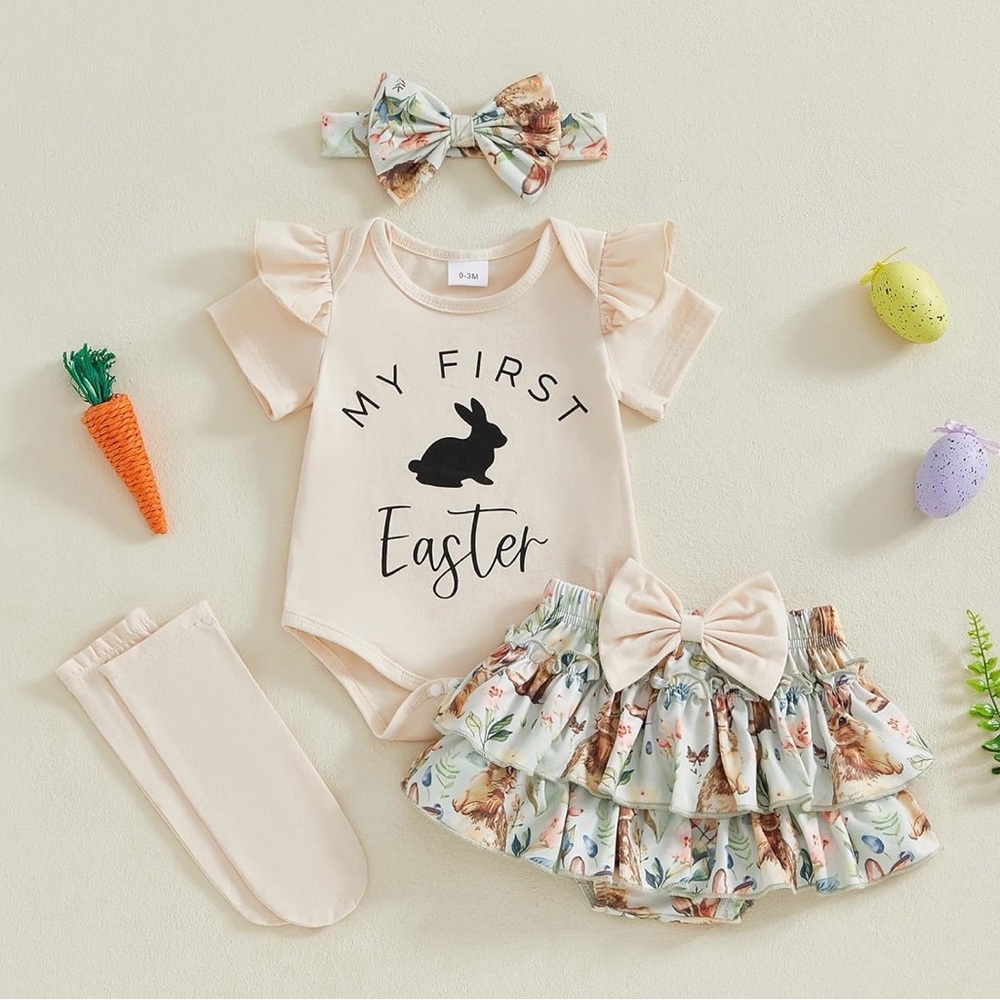 My First Easter Outfit Set 0-3 months